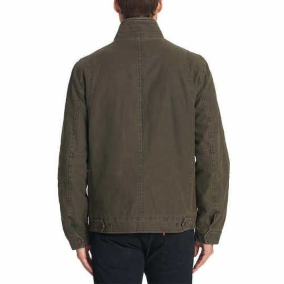 Men’s Levi’s Full Zip&Button Down Jacket Olive M - Picture 2 of 3